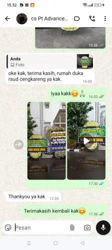 Testimonial Papan Bunga Pernikahan bejod