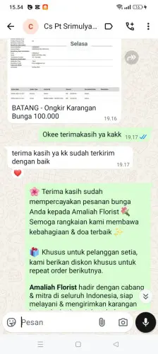 Testimonial Papan Bunga bejod