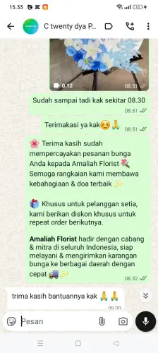 Testimonial Standing Flower bejod